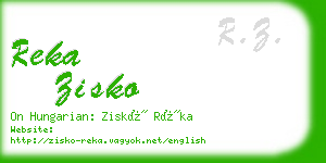reka zisko business card